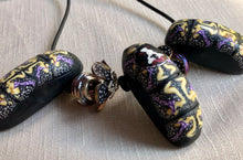 Load image into Gallery viewer, Baroness of Berners Ribbons of Hope purple polka-dot.