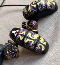 Load image into Gallery viewer, Baroness of Berners Ribbons of Hope purple polka-dot.