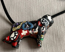 Load image into Gallery viewer, Find the Berner Abstract Berner 3-D Silhouette necklace