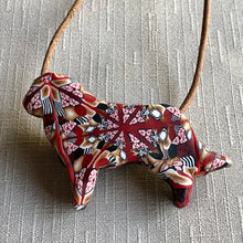 Load image into Gallery viewer, Red kaleidoscope abstract Berner 3-D Silhouette