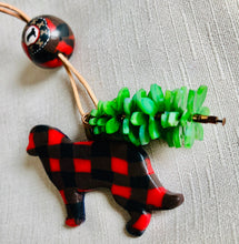 Load image into Gallery viewer, Buffalo Plaid, Lumber Jack pendant.