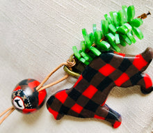Load image into Gallery viewer, Buffalo Plaid, Lumber Jack pendant.