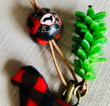 Load image into Gallery viewer, Buffalo Plaid, Lumber Jack pendant.