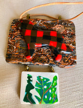 Load image into Gallery viewer, Buffalo Plaid, Wood Berner Sign pendant .