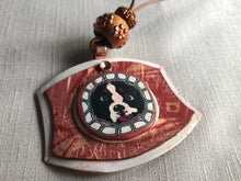 Load image into Gallery viewer, Benjamin Copper Geometric Berner Conveyed Shimmer pendant
