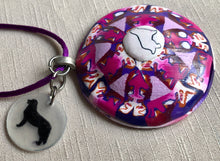 Load image into Gallery viewer, Purple Punch Convex Pendant and charm
