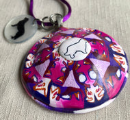 Purple Punch Convex Pendant and charm