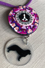 Load image into Gallery viewer, Baroness of Berners Purple Punch Pendant with Silhouette Charm
