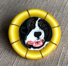 Load image into Gallery viewer, Bentley loves lemon drops pin 1-inch
