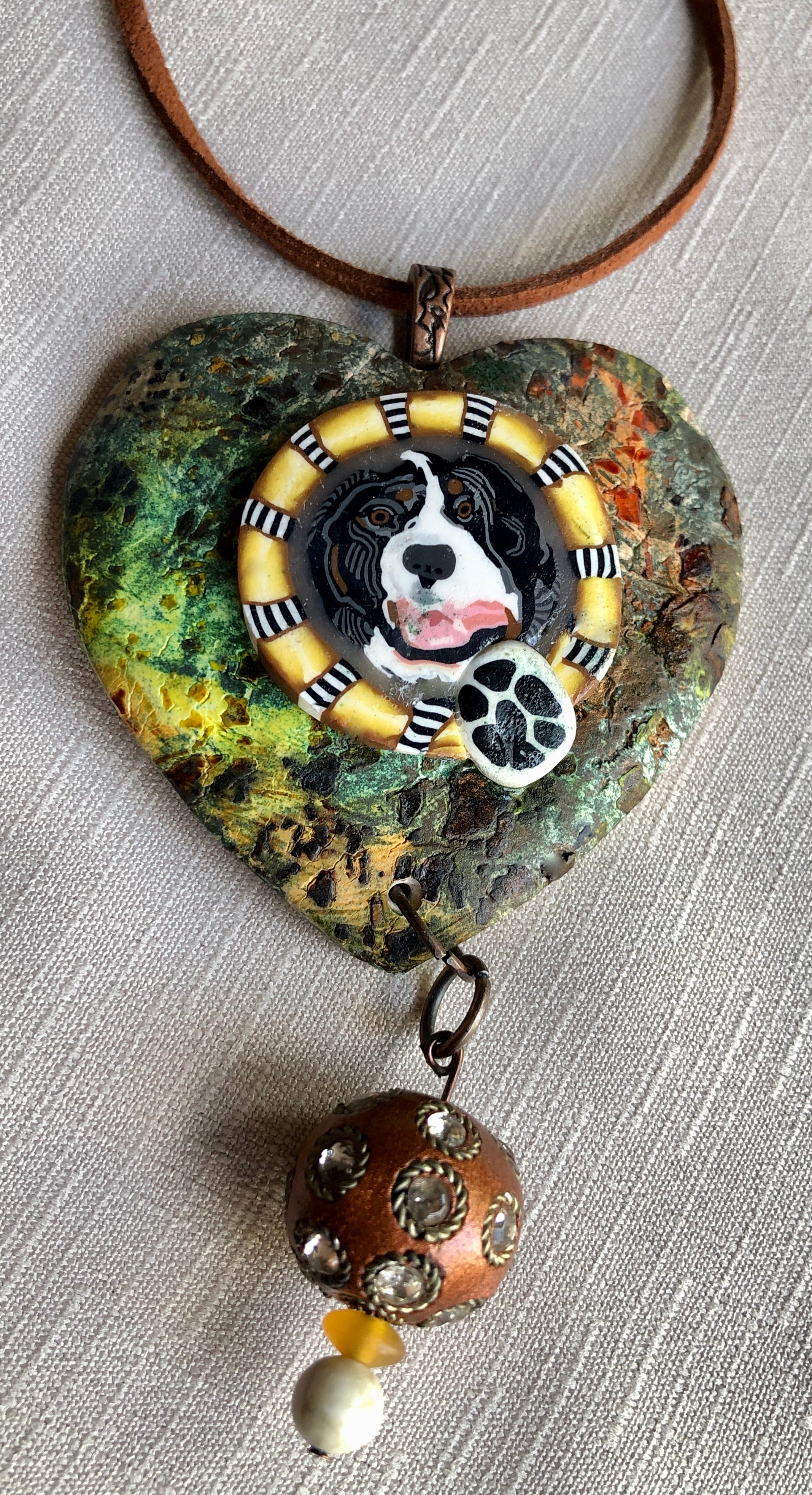 Bentley Earth Color Inks Shimmer Pendant