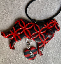 Load image into Gallery viewer, Red Embossed Convex Pendant
