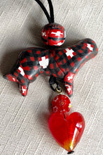 Load image into Gallery viewer, Swiss Cross &amp; Buffalo Plaid Abstract Berner 3-D Silhouette
