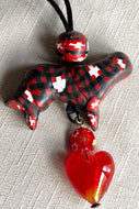 Swiss Cross & Buffalo Plaid Abstract Berner 3-D Silhouette