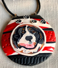 Load image into Gallery viewer, Bentley Embossed Paws Convex Pendant
