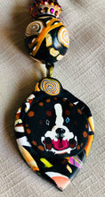 Load image into Gallery viewer, Tri-Colored Blue Eyed Berner &amp; Bobbles Pendant
